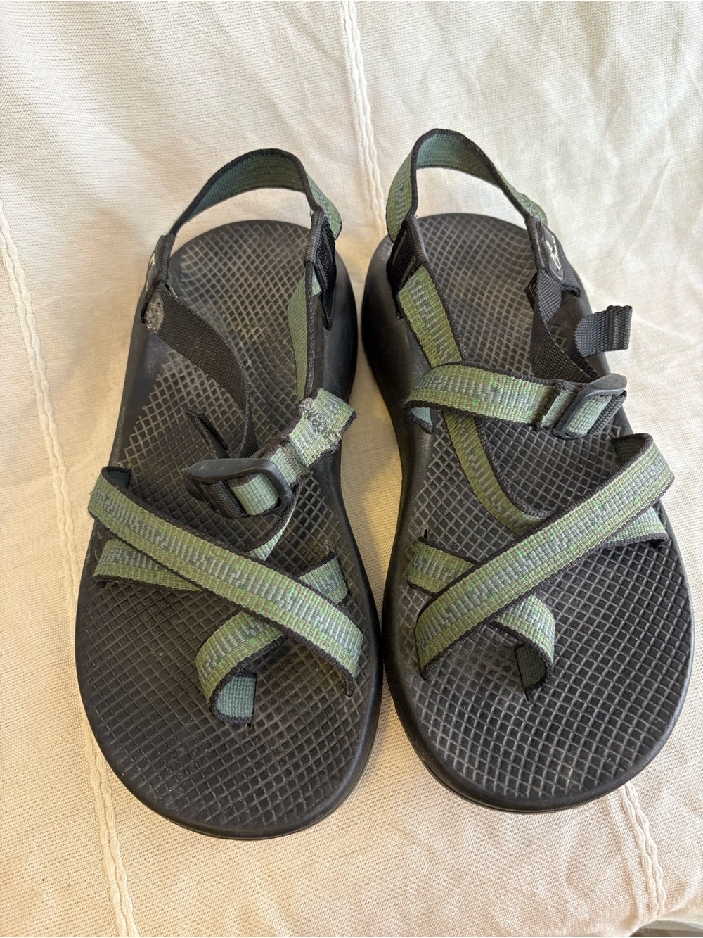 Chaco Z/2 Outdoor Sport Sandals with Olive Straps